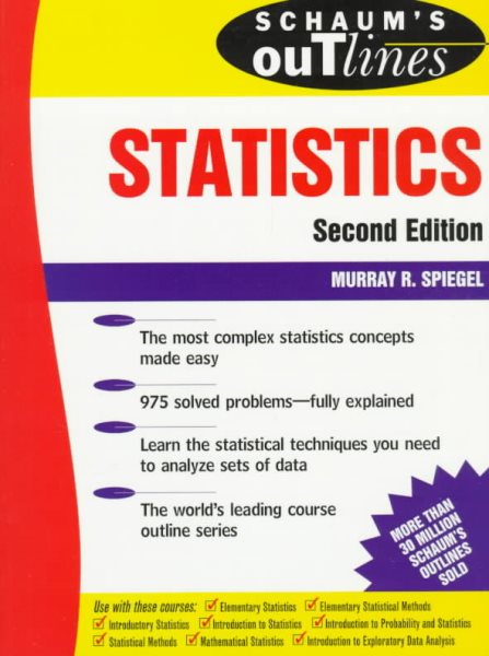 Schaum's Outline of Theory and Problems of Statistics (Schaum's Outline Series) cover