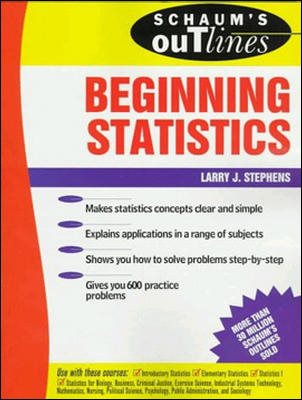 Schaum's Outline of Beginning Statistics (Schaum's) cover