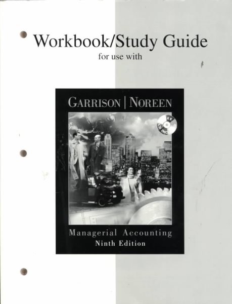 Workbook/Study Guide for use with Managerial Accounting cover