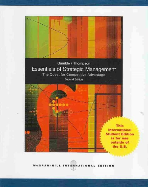 Essentials of Strategic Management: The Quest for Competitive Advantage cover