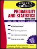 Schaum's Outline: Probability and Statistics, Second Edition cover