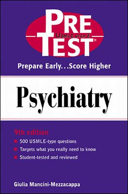Psychiatry: PreTest Self-Assessment and Review cover