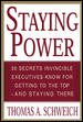Staying Power : 30 Secrets Invincible Executives Use for Getting to the Top - and Staying There cover