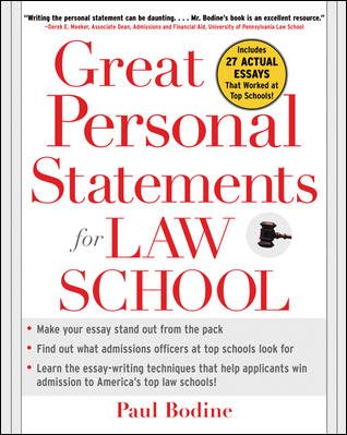 Great Personal Statements for Law School cover