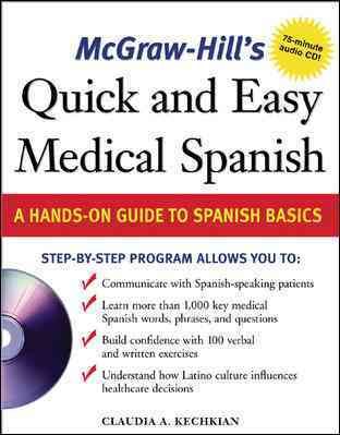 McGraw-Hill's Quick and Easy Medical Spanish w/Audio CD cover