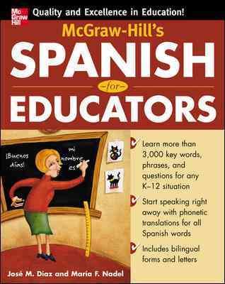 McGraw-Hill's Spanish for Educators (Book Only) cover