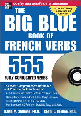 The Big Blue Book of French Verbs (Book w/CD-ROM) cover