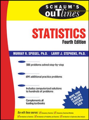 Schaum's Outline of Statistics (Schaum's Outline Series) cover