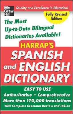 Harrap's Spanish and English Dictionary, Hardcover Ed. cover
