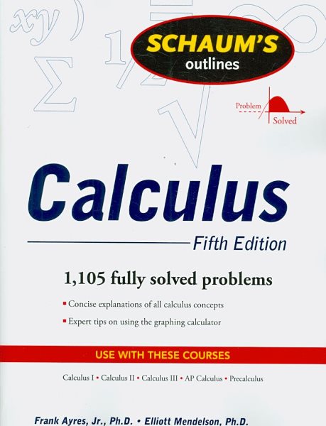 Schaum's Outline of Calculus, 5th ed. (Schaum's Outline Series) cover