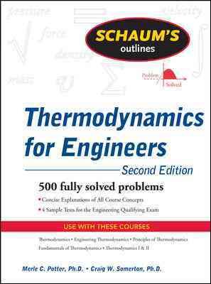 Schaum's Outline of Thermodynamics for Engineers, 2ed (Schaum's Outline Series) cover