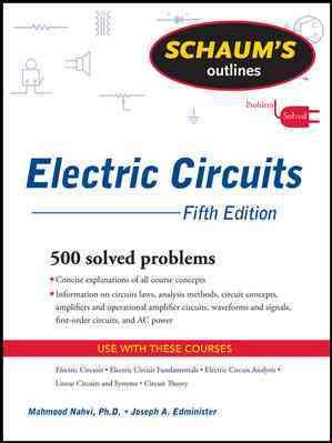 Schaum's Outline of Electric Circuits, Fifth Edition (Schaum's Outline Series) cover