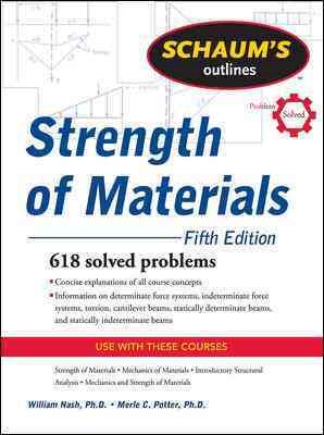 Schaum's Outline of Strength of Materials, Fifth Edition (Schaum's Outline Series) cover