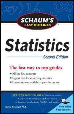 Schaum's Easy Outline of Statistics, Second Edition (Schaum's Easy Outlines)