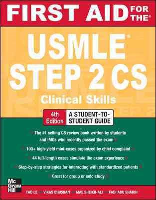 First Aid for the USMLE Step 2 CS, Fourth Edition (First Aid USMLE) cover