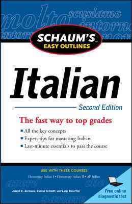 Schaum's Easy Outline of Italian, Second Edition (Schaum's Easy Outlines) cover