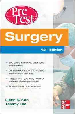 Surgery PreTest Self-Assessment and Review, Thirteenth Edition cover