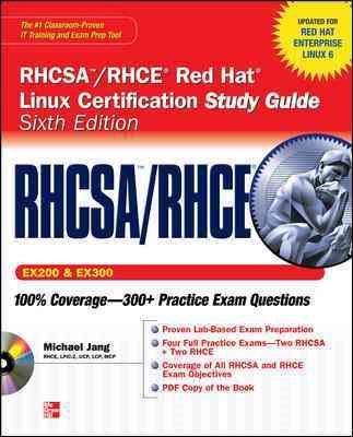 RHCSA/RHCE Red Hat Linux Certification Study Guide (Exams EX200 & EX300), 6th Edition (Certification Press) cover