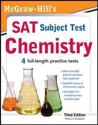 McGraw-Hill's SAT Subject Test Chemistry, 3rd Edition (McGraw-Hill's SAT Chemistry) cover