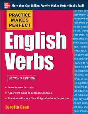 Practice Makes Perfect English Verbs 2/E: With 125 Exercises + Free Flashcard App cover