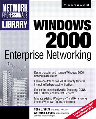 Windows 2000 Enterprise Networking cover