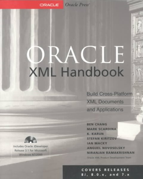 Oracle XML Handbook (Book/CD-ROM package)