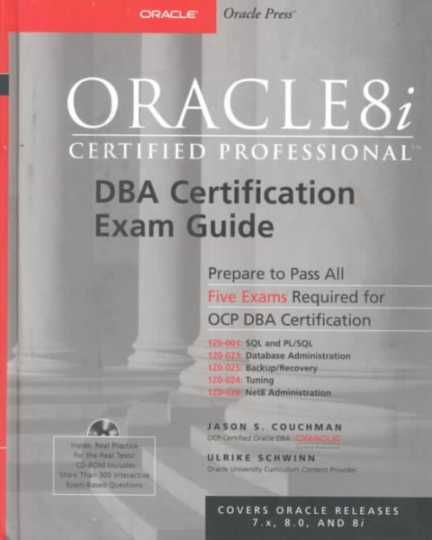Oracle8i Certified Professional DBA Certification Exam Guide cover
