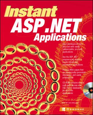 Instant ASP.NET Applications cover