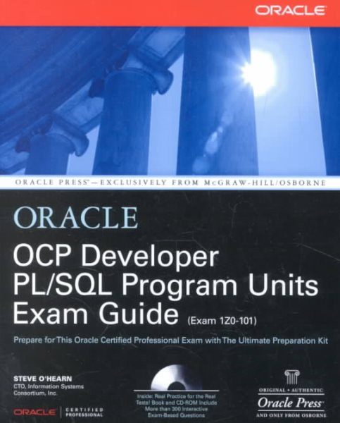 OCP Developer PL/SQL Program Units Exam Guide cover