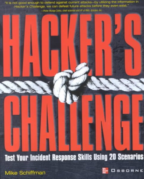 Hacker's Challenge : Test Your Incident Response Skills Using 20 Scenarios cover