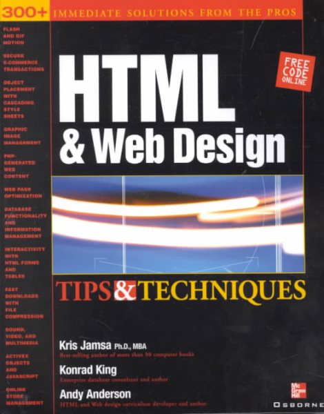 HTML & Web Design Tips & Techniques cover