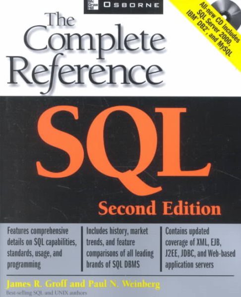 SQL: The Complete Reference, 2nd Edition cover