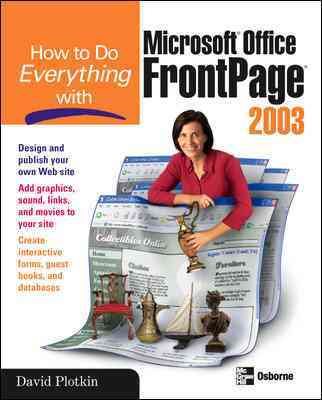 How to Do Everything with Microsoft Office FrontPage 2003 (How to Do Everything) cover