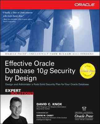 Effective Oracle Database 10g Security by Design cover