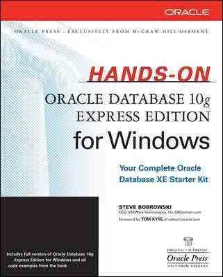 Hands-On Oracle Database 10g Express Edition for Windows (Oracle Press) cover