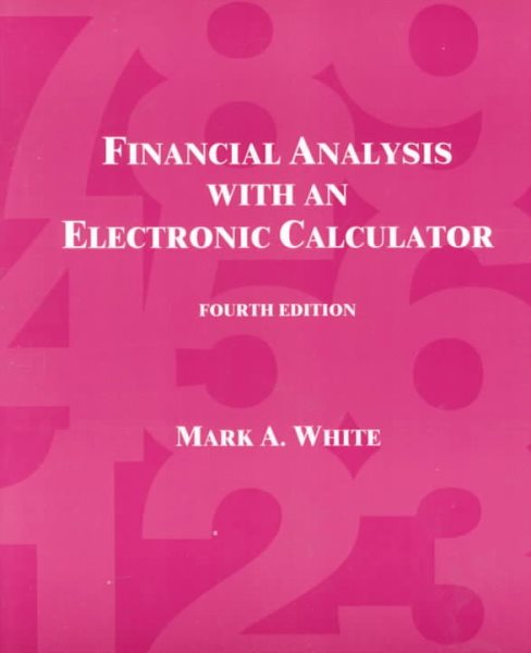 Financial Analysis with an Electronic Calculator cover