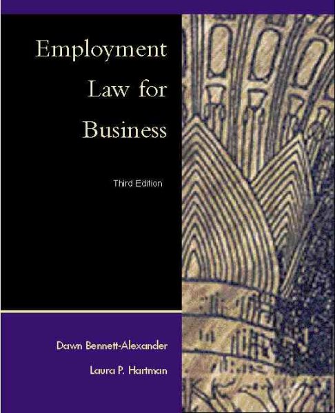 Employment Law for Business cover