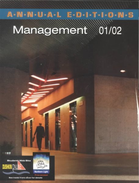 Annual Editions: Management 01/02