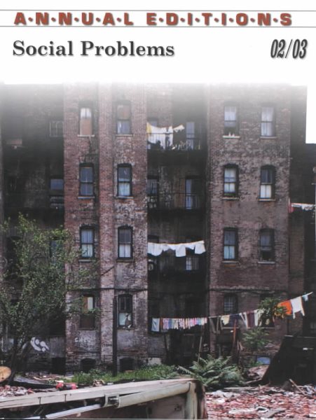 Annual Editions: Social Problems 02/03 cover