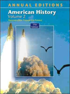 Annual Editions: American History, Volume 2 (Annual Editions: United States History Vol. 2) cover