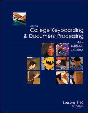 Gregg College Keyboarding & Document Processing (GDP), Lessons 1-60 text