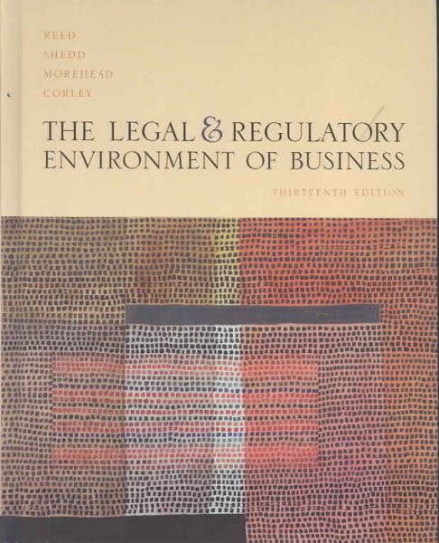 The Legal and Regulatory Environment of Business cover