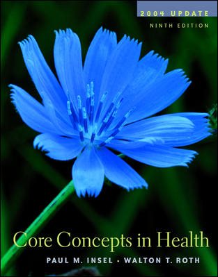 Core Concepts in Health 2004 Update w/PowerWeb/OLC Bind-in Card, HealthQuest CD, & Learning to Go cover