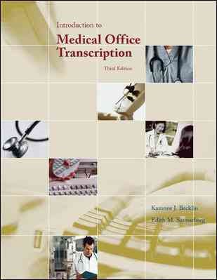 Introduction to Medical Office Transcription cover