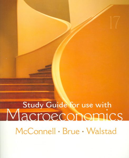 Study Guide for use with Macroeconomics cover