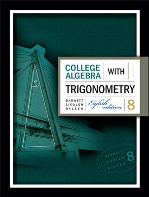 College Algebra with Trigonometry cover
