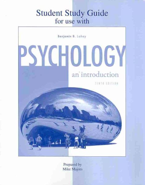 Student Study Guide to accompany Psychology: An Introduction cover