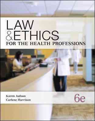 Law & Ethics for the Health Professions cover
