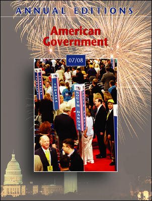 Annual Editions: American Government 07/08 cover