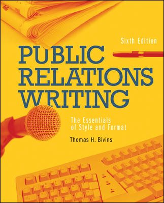 Public Relations Writing: The Essentials of Style and Format cover